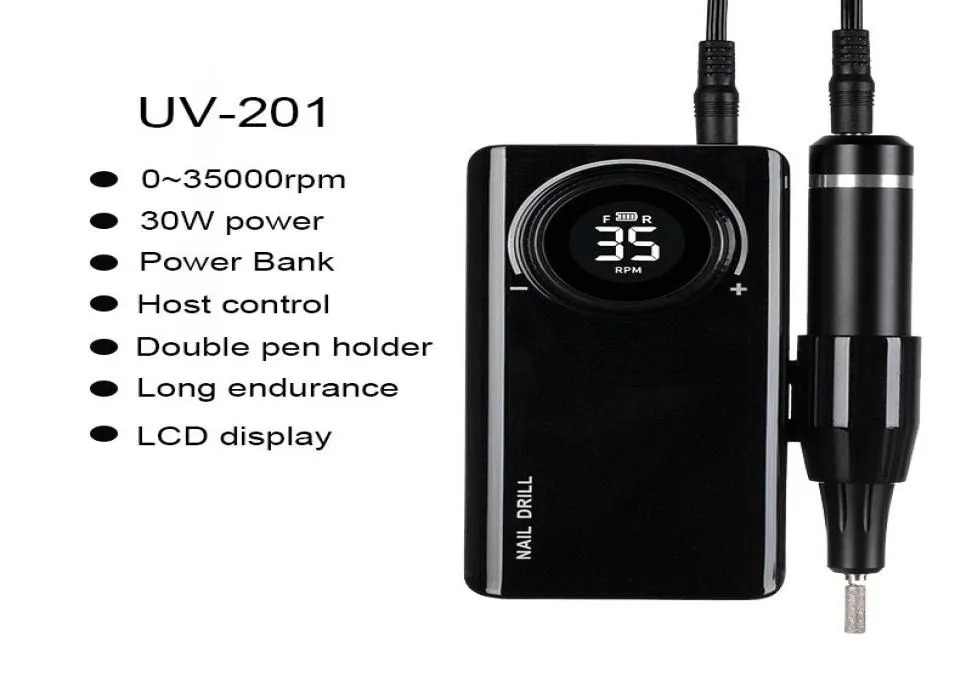 Professional Cordless Nail Drill Uv 101 With 35000... From Theline, $37.53 | DHgate.Com