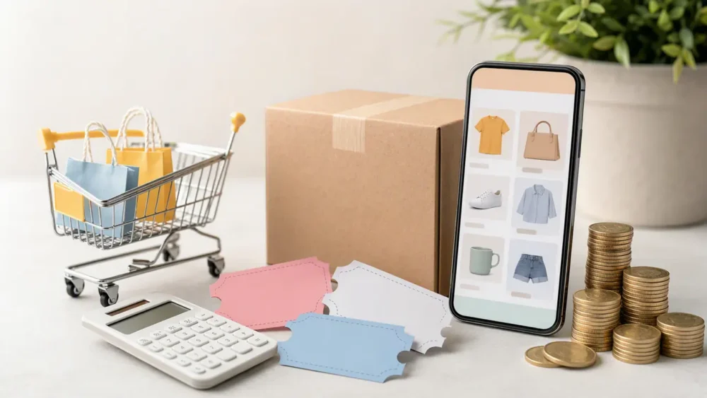 Shopping discount and budget comparison tools for online orders