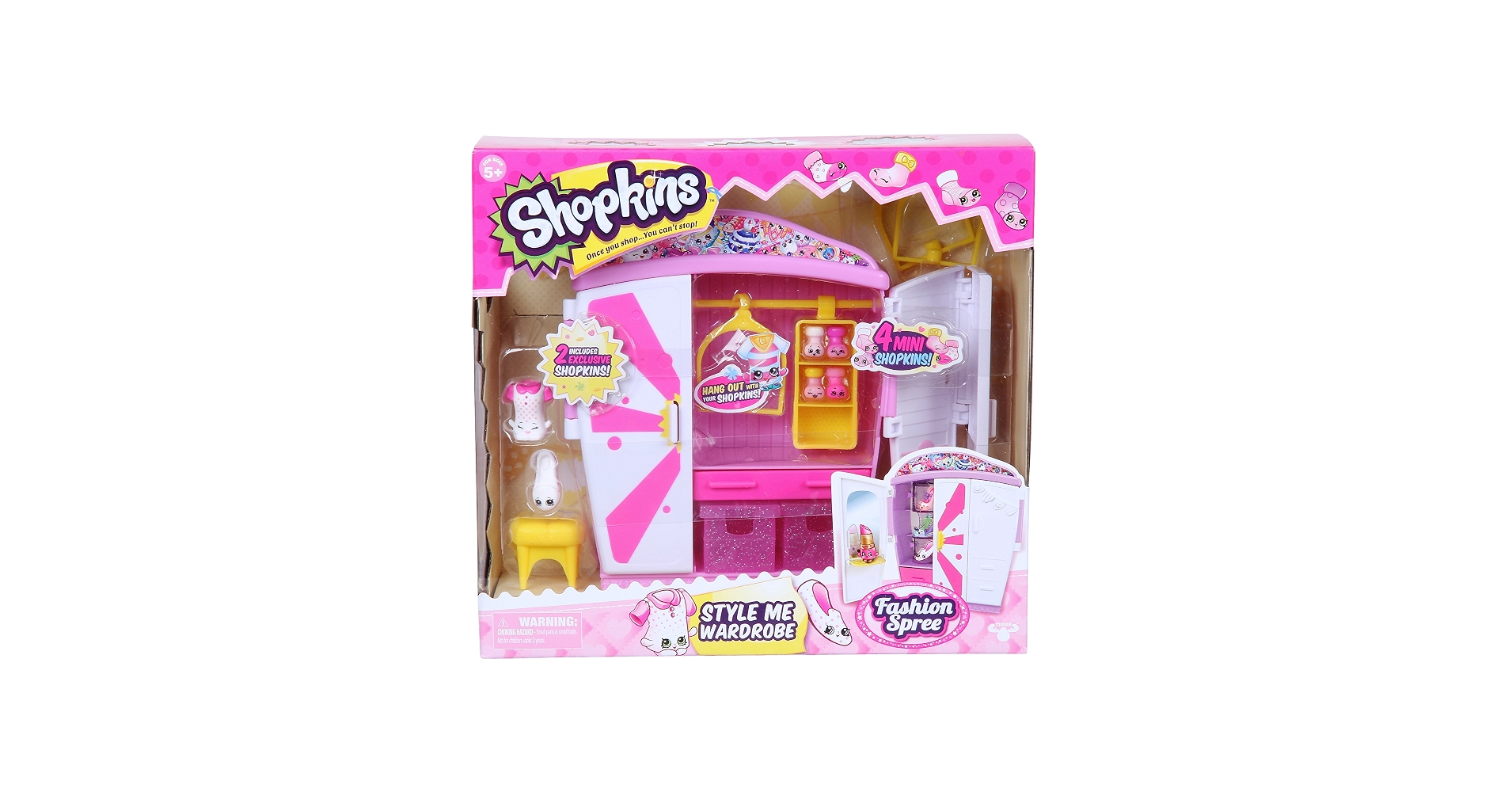 Amazon.com: Shopkins Style Me Wardrobe Fashion Playset : Toys & Games