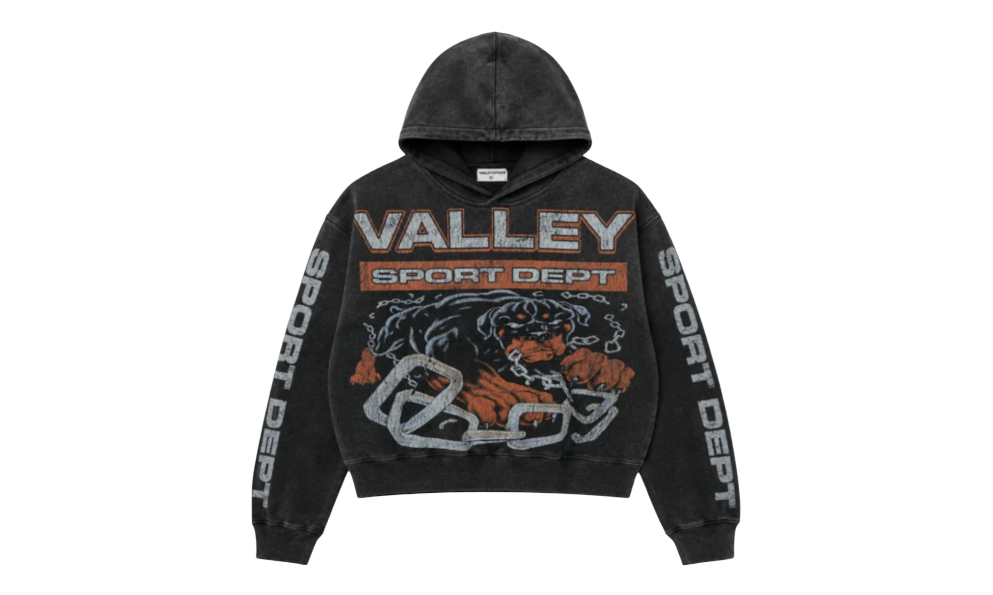 Vale Big Dog Pullover Hoodie in Black - X-Large