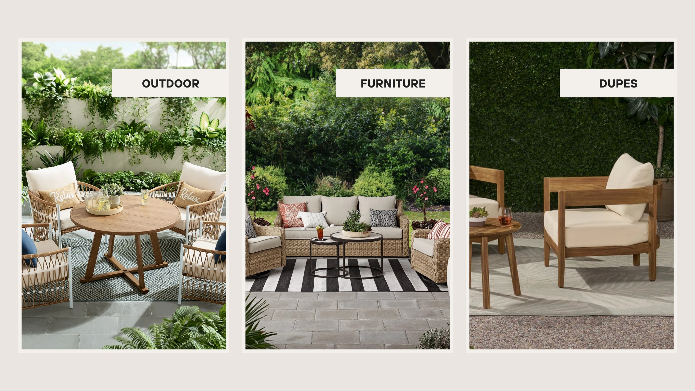 The Best Luxury Outdoor Furniture Dupes