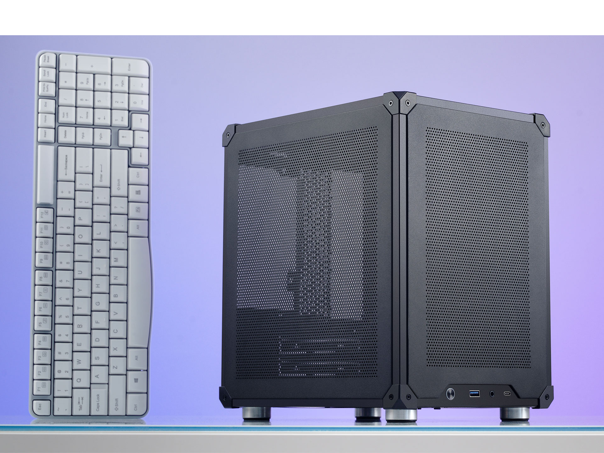 Amazon.com: JONSBO C6 Black Mini MATX Mesh PC Case,Simple Compact Desktop Micro ATX Chassis,Upper Cover/Side Panel Tool-Free Open pc case, ATX Power Bite (L185mm Max.),Support 75mm CPU Cooler,GPU200-255mm : Electronics