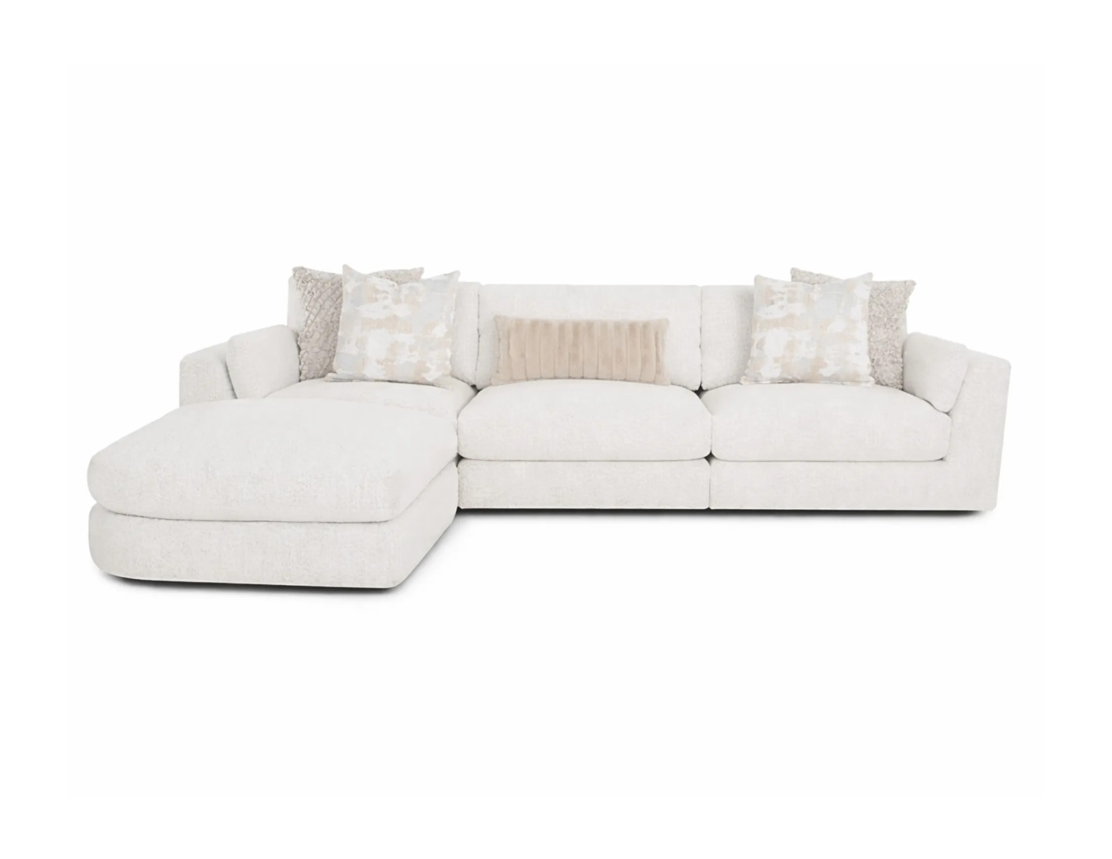 Bombay 4 PC Sectional | Franklin Corporation | L-Shaped | PBOMBAY4PC | Old Brick Furniture