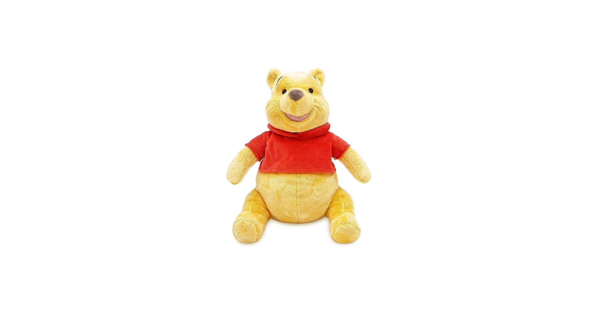 Amazon.com: Disney Store Official Winnie The Pooh Soft Toy, Medium 12 inches, Cuddly Toy Made with Soft-Feel Fabric with Embroidered Details and Wearing Classic Red T-Shirt, Suitable for All Ages : Video