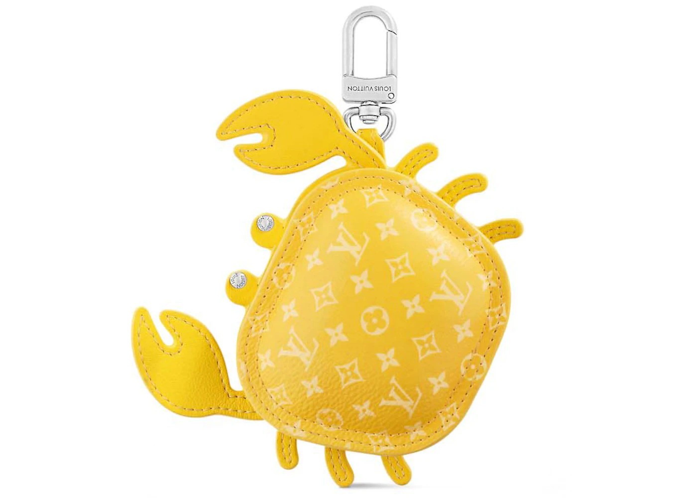 Louis Vuitton LV Crab Bag Charm Yellow in Leather - US