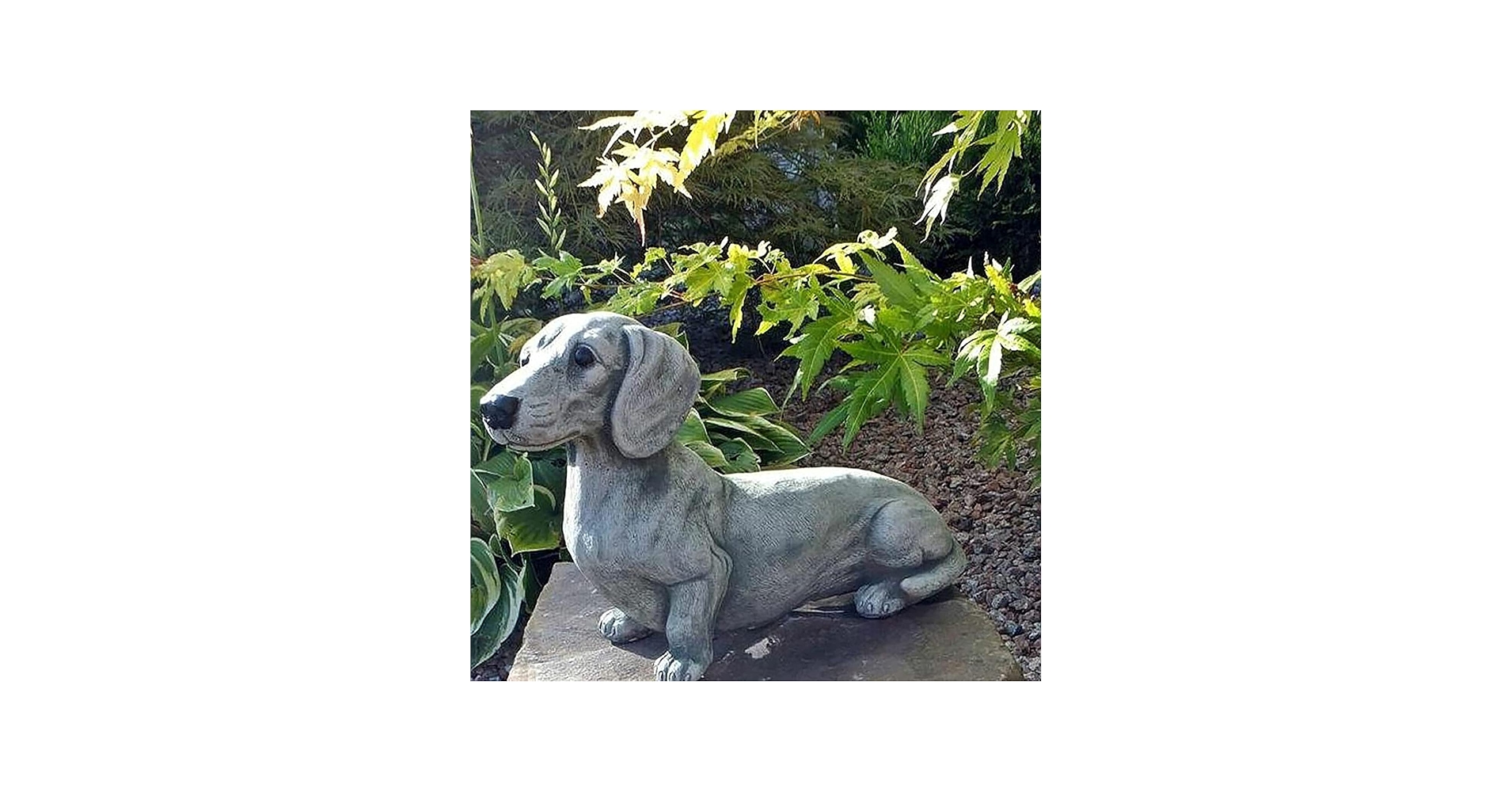 . Amazon :com Oupada Dachshund - Statue Garden Dog, Statue Outdoor Indoor, Decor, Resin Glossy : Finish, Patio Lawn &