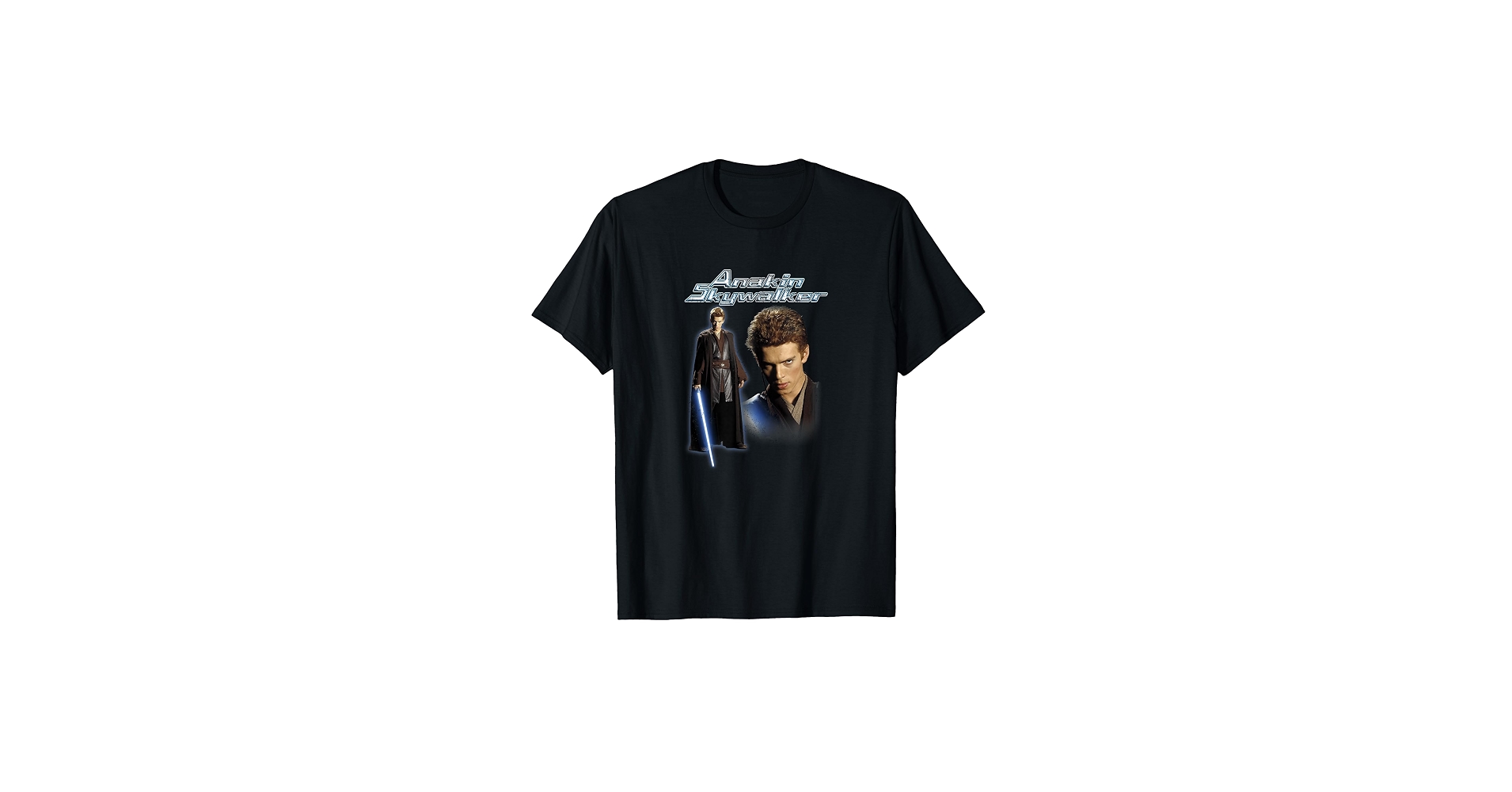 Amazon.com: Star Wars Anakin Skywalker Portrait Disney+ T-Shirt : Clothing, Shoes & Jewelry