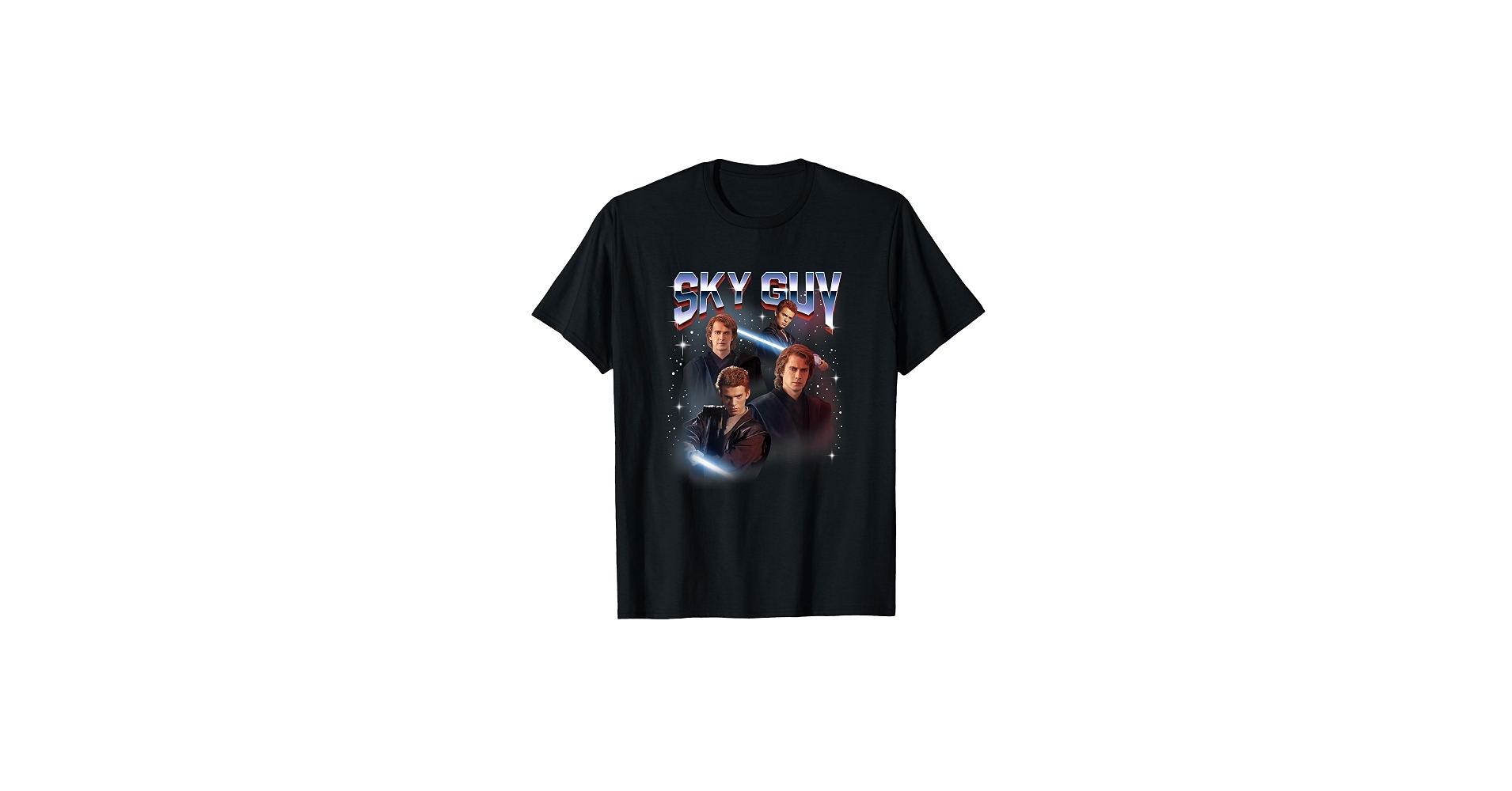 Amazon.com: Star Wars Anakin Skywalker Vintage Poster Sky Guy Logo T-Shirt : Clothing, Shoes & Jewelry