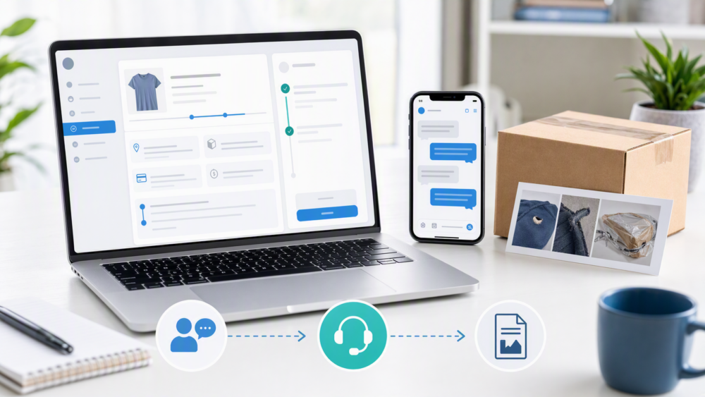 Customer support, seller messages, and order-issue evidence workflow