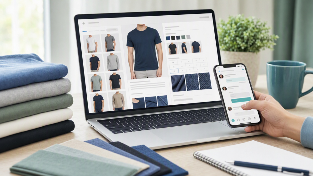 DHgate fashion listing comparison, size chart, fabric details, and seller checks