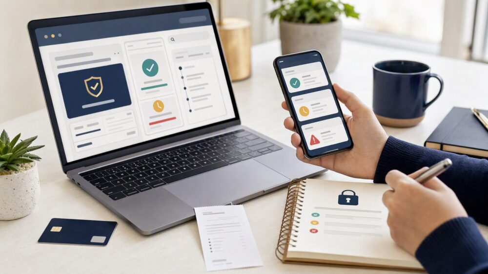 Buyer comparing payment status, order details, and secure online payment records before retrying a purchase