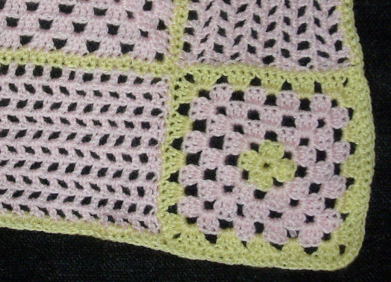 Close‑up of baby blanket fabric and stitching