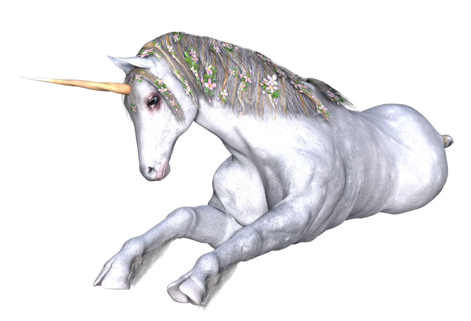 Stylized unicorn illustration representing whimsical shirt designs