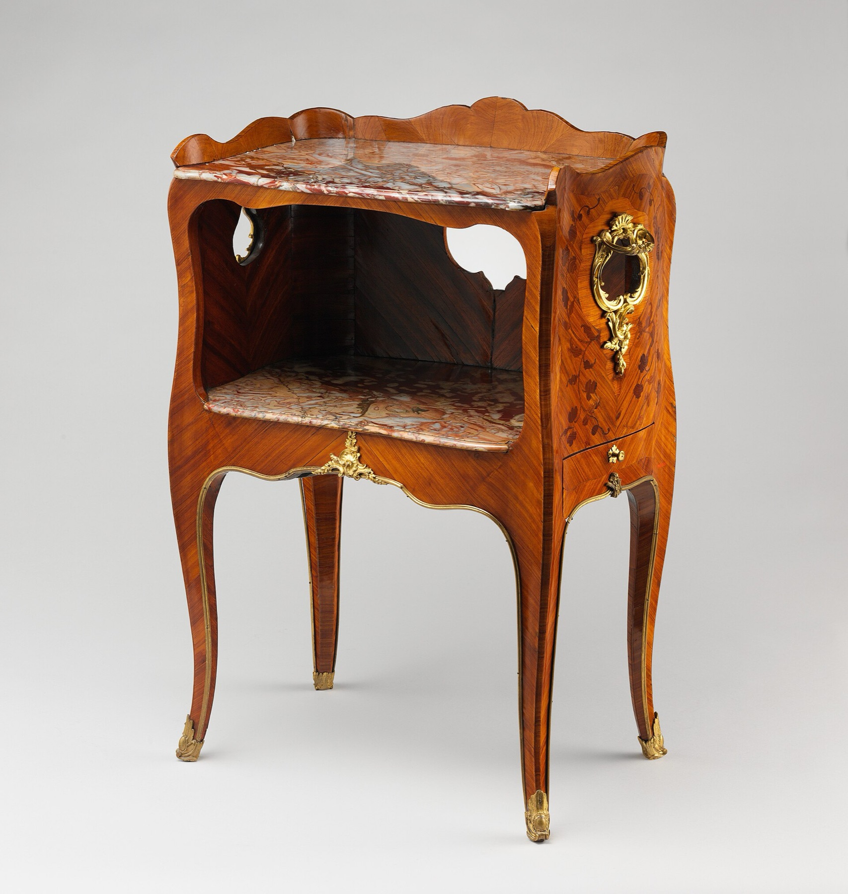 Classic bedside table illustrating furniture form factor