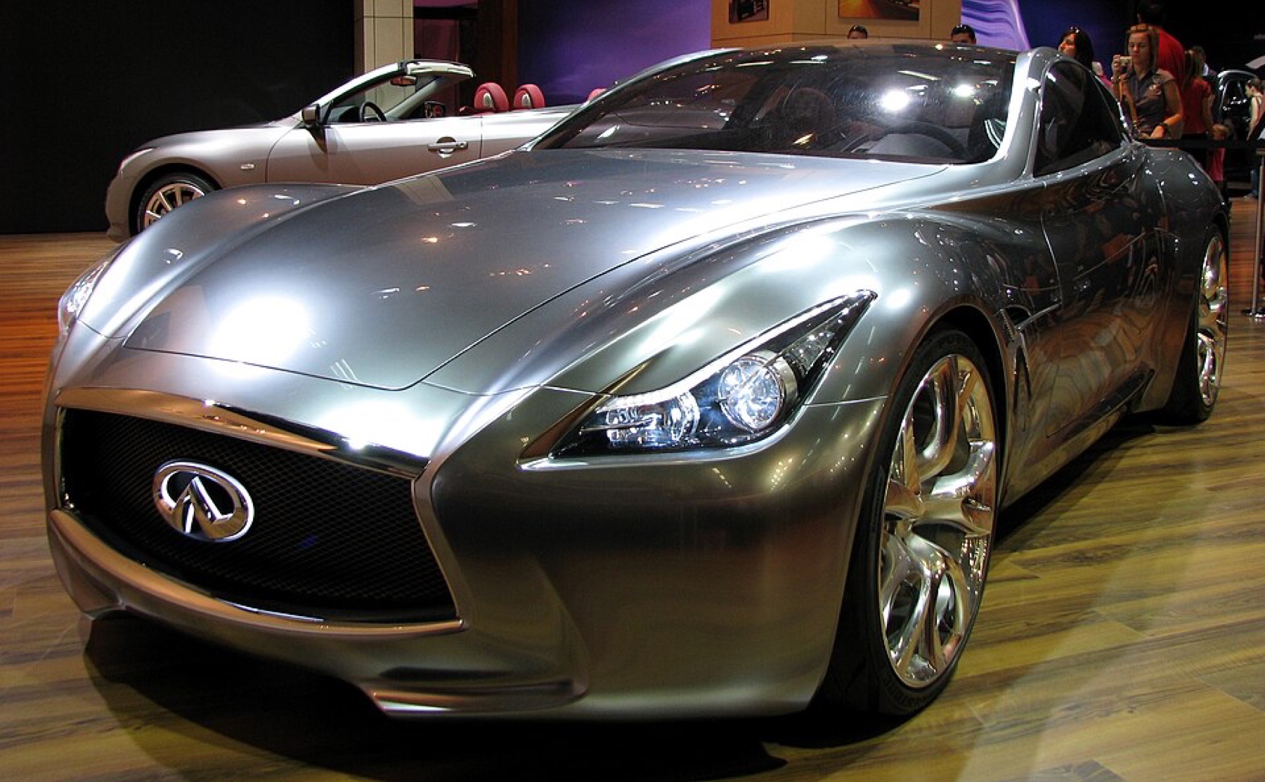 Infiniti concept car in a studio setting