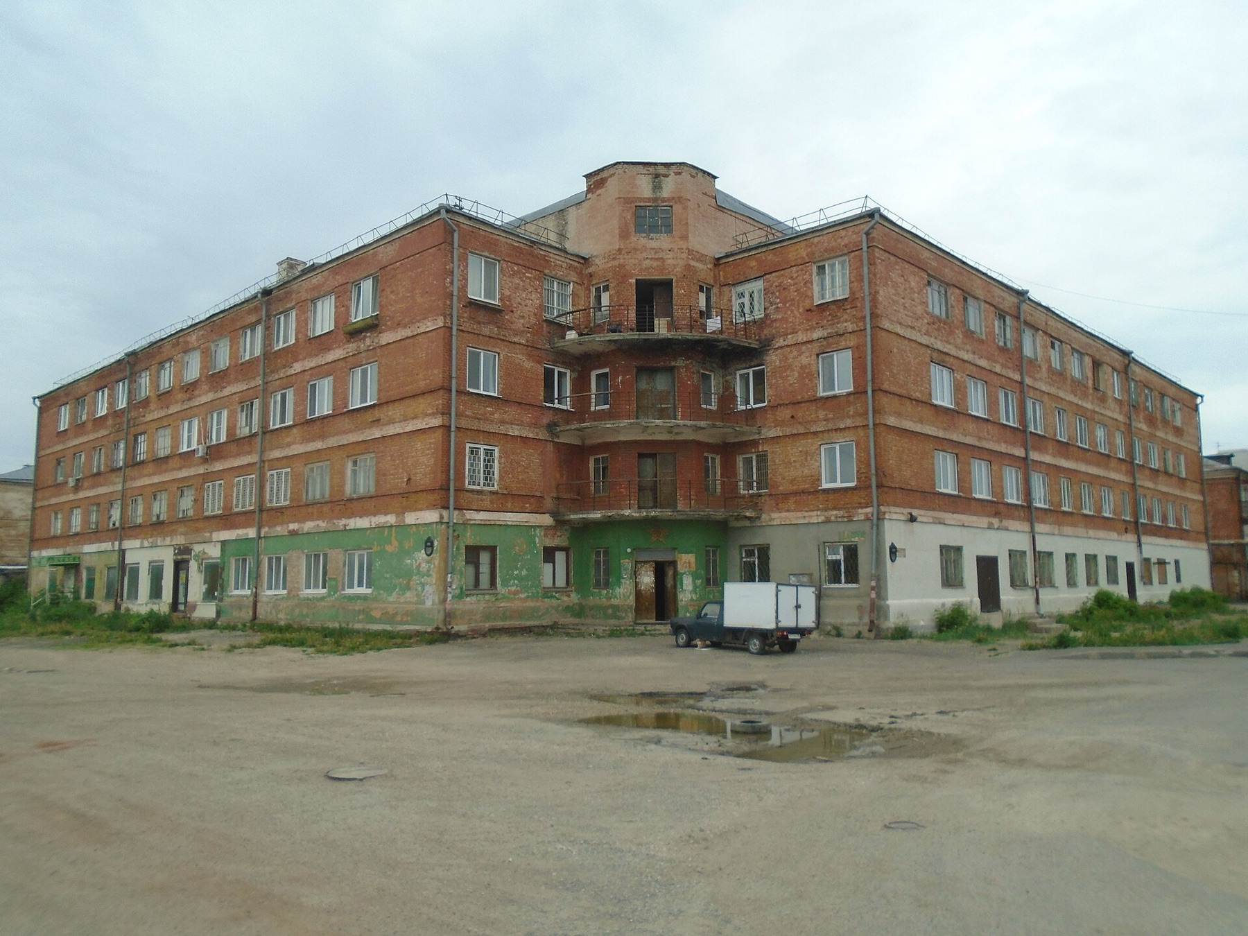 Exterior building of an auto parts factory complex