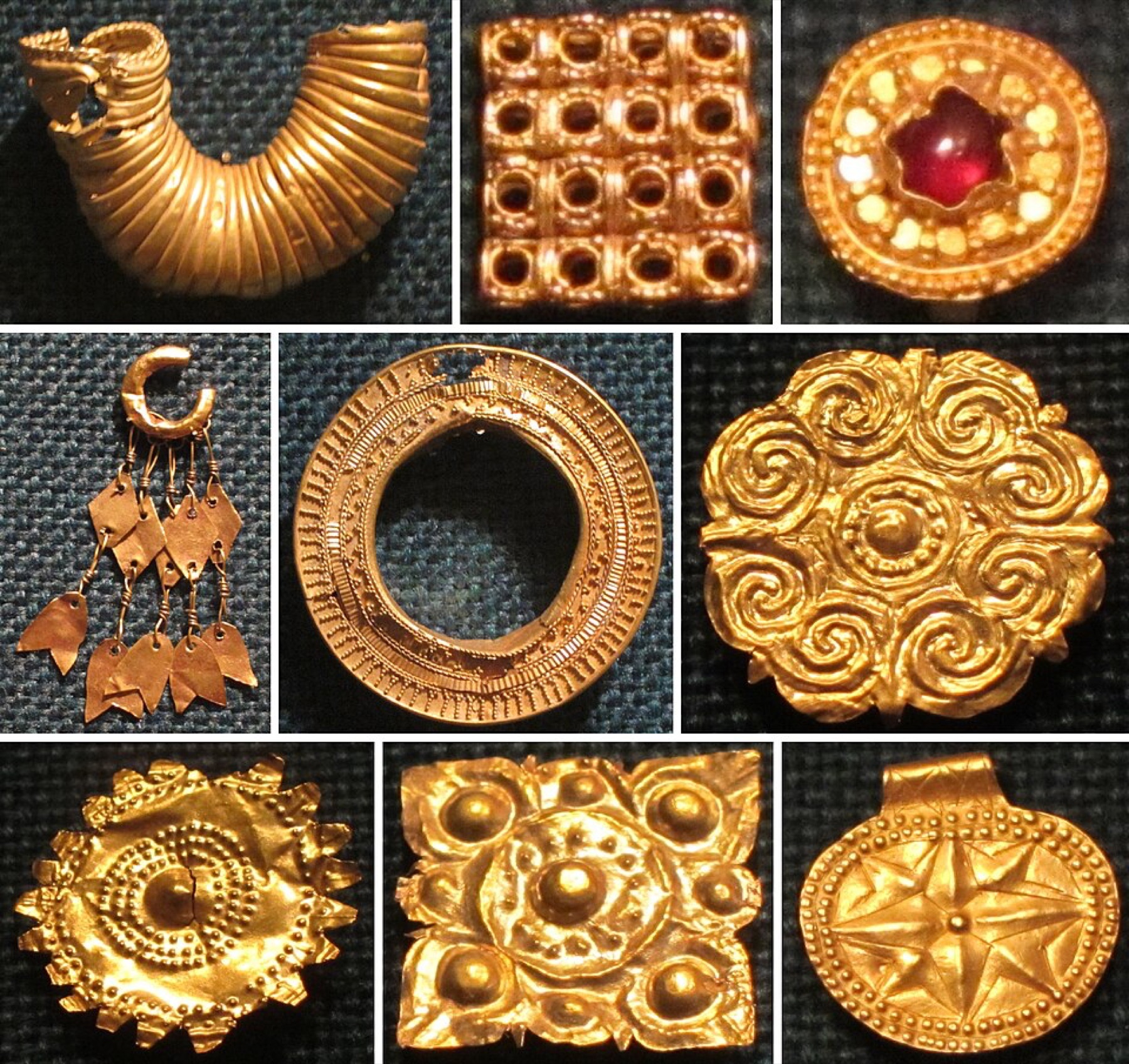 Assorted jewelry pieces showing variety of styles and materials