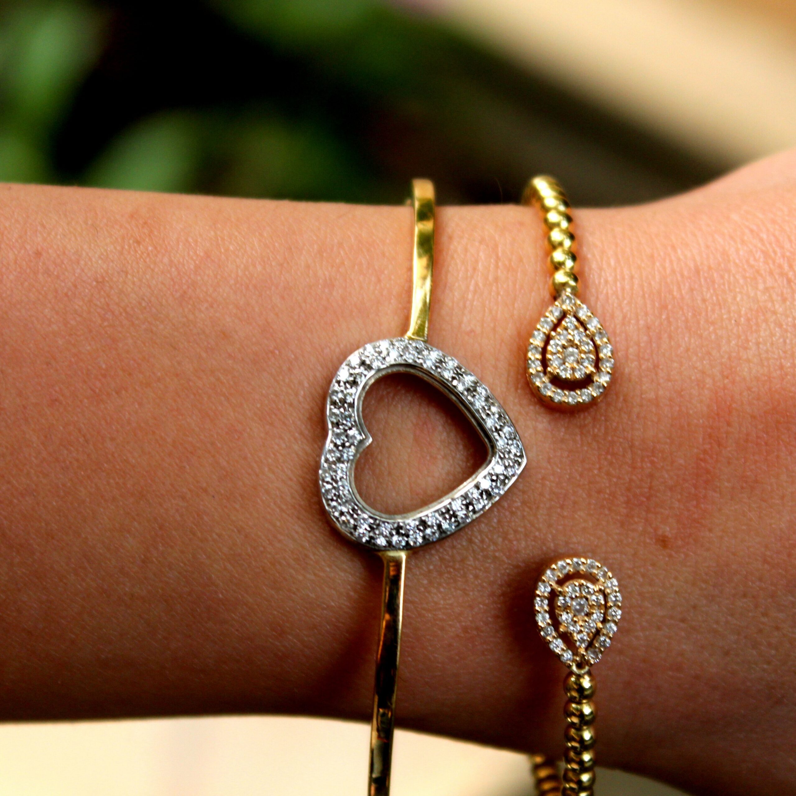 Assorted diamond jewelry pieces illustrating different product types