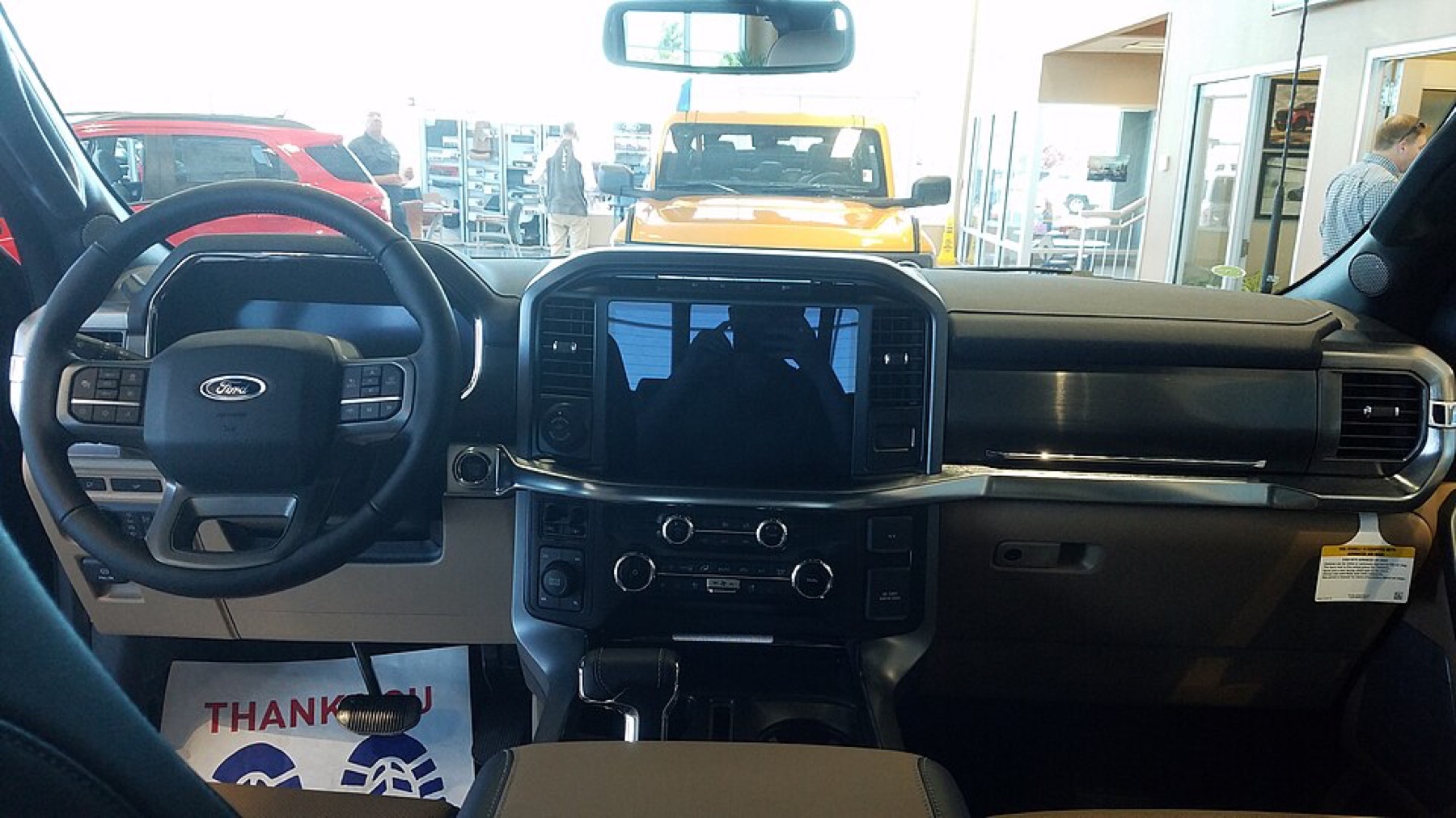 2022 Ford F-150 interior showing dashboard and controls