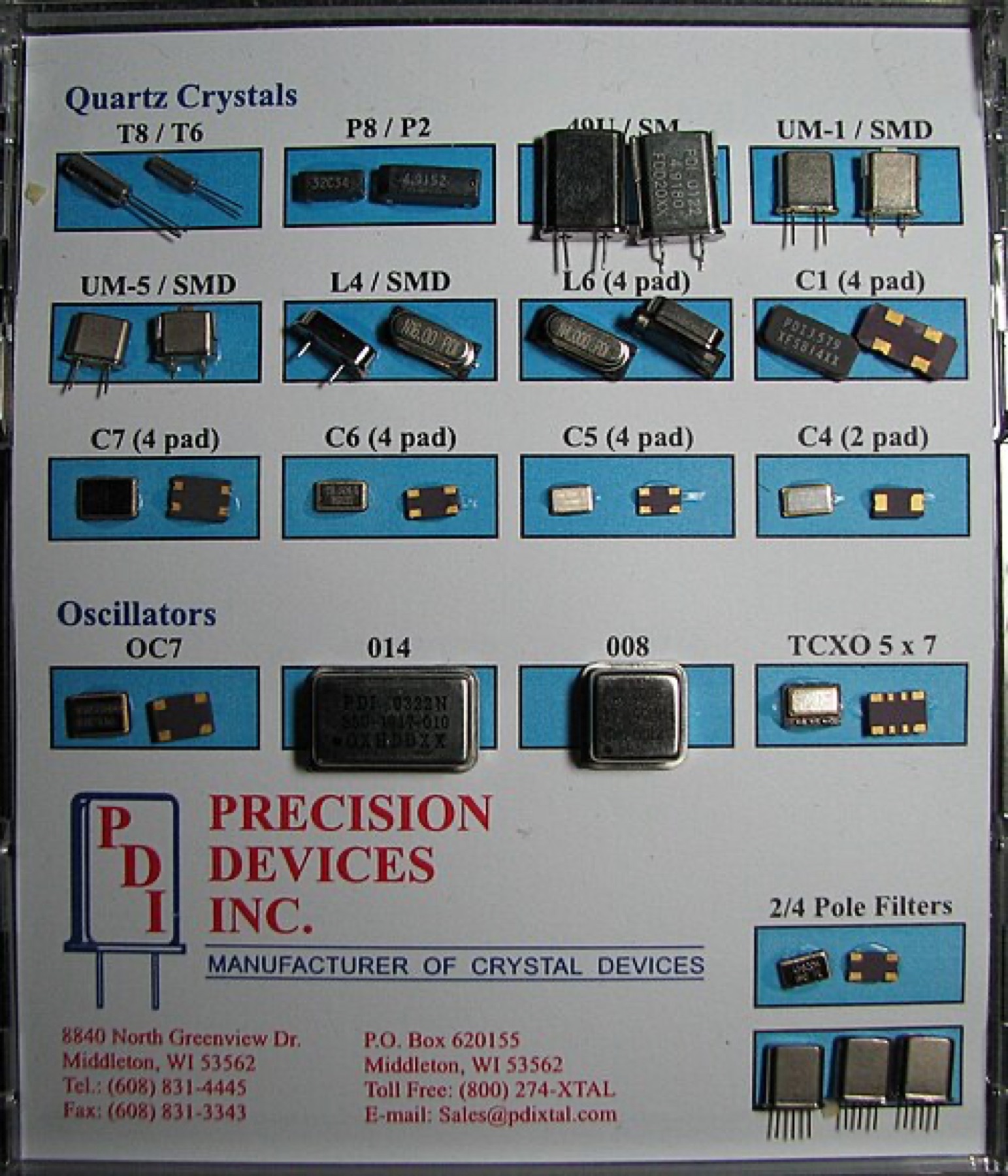 Bulk crystal packages illustrating wholesale and packaging cost differences