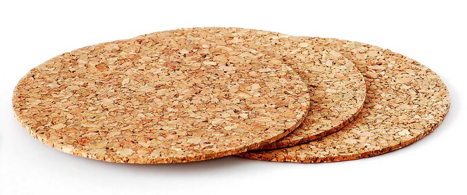 Close-up of a cork drink coaster