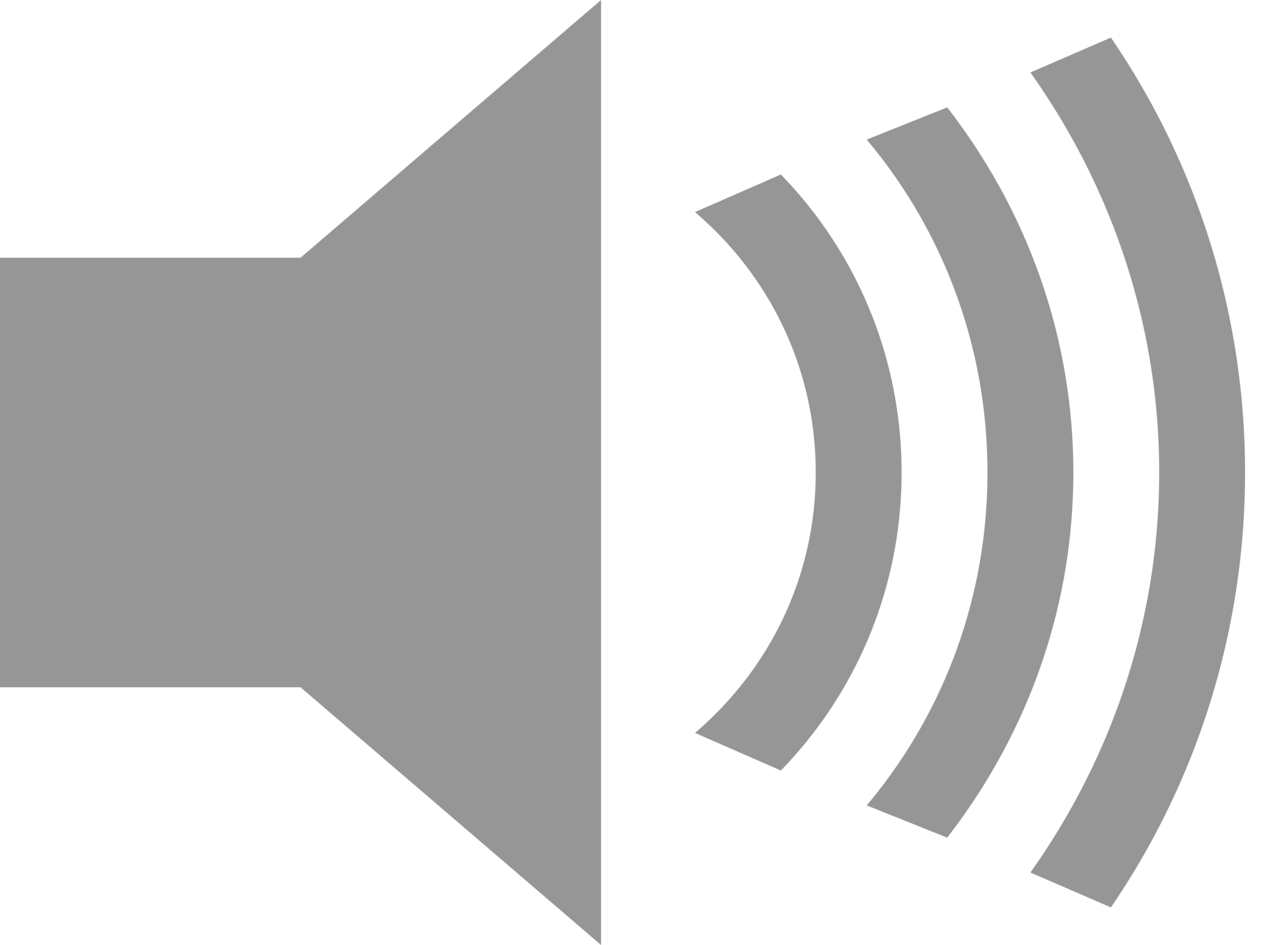 Stylized speaker icon representing audio products