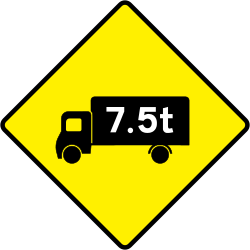 Traffic comparison warning sign icon