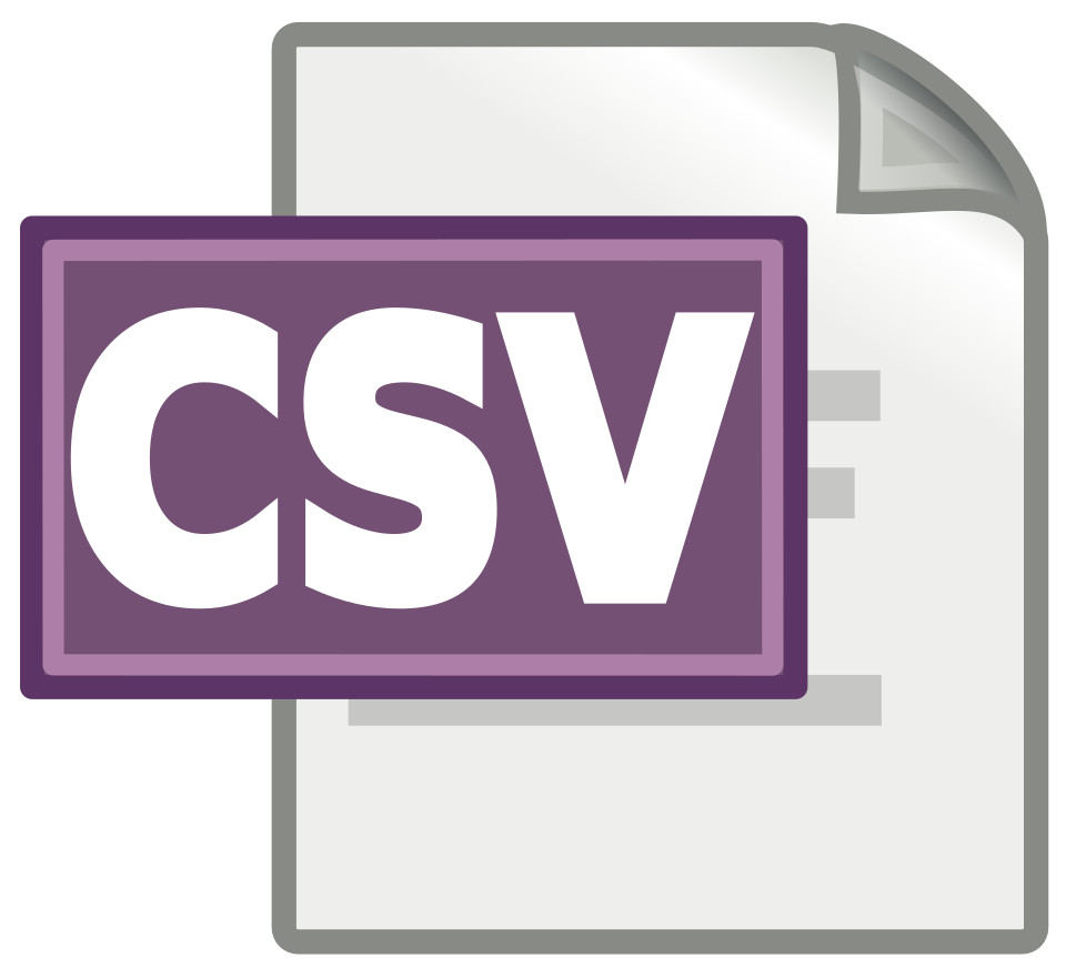 CSV file icon illustrating spreadsheet-based bulk listing