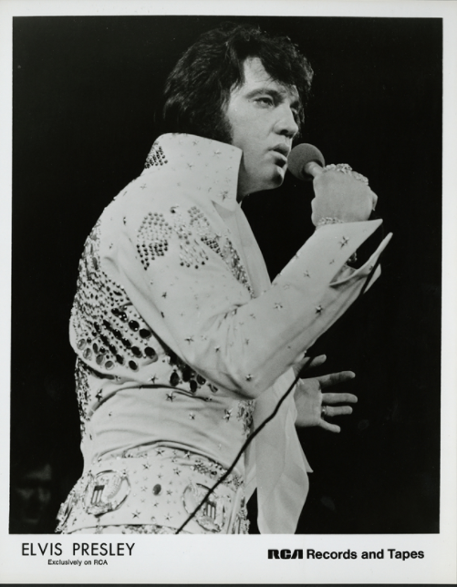 Vintage publicity image of Elvis Presley, illustrating the kind of era collectors often chase in Australian memorabilia and vinyl.