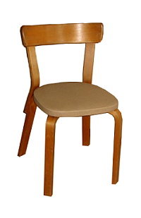 Simple chair illustration to represent patio seating