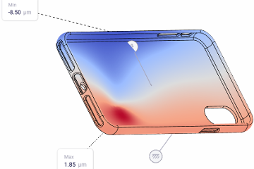 White phone case on a neutral background