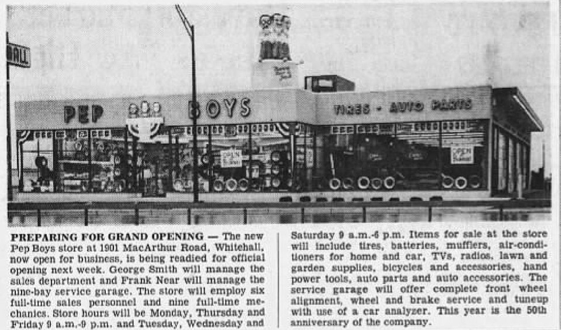 Historic auto parts retail storefront, suggesting the contrast between factory-direct online sourcing and domestic parts stores