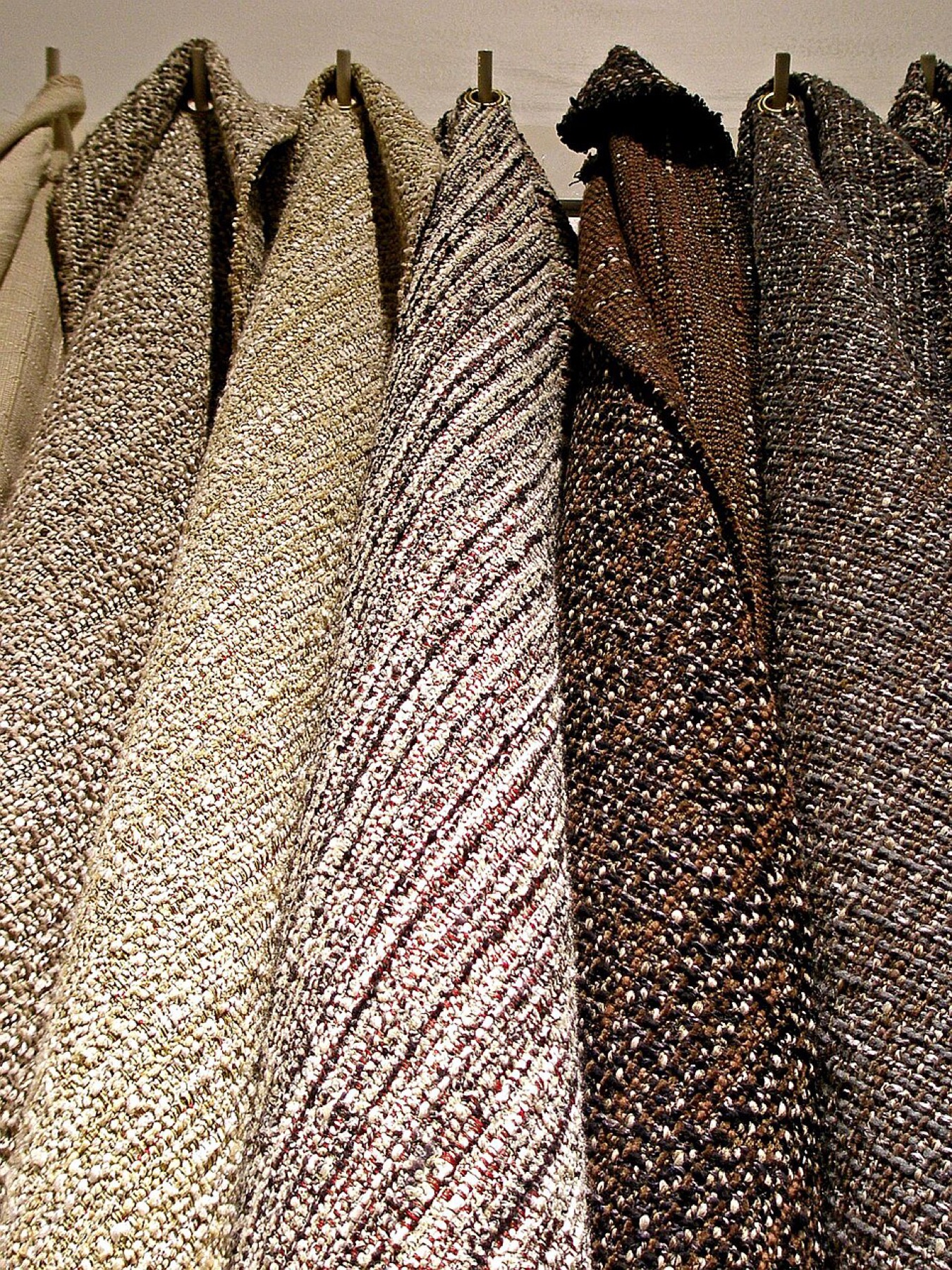 Generic tweed fabric close-up showing woven texture