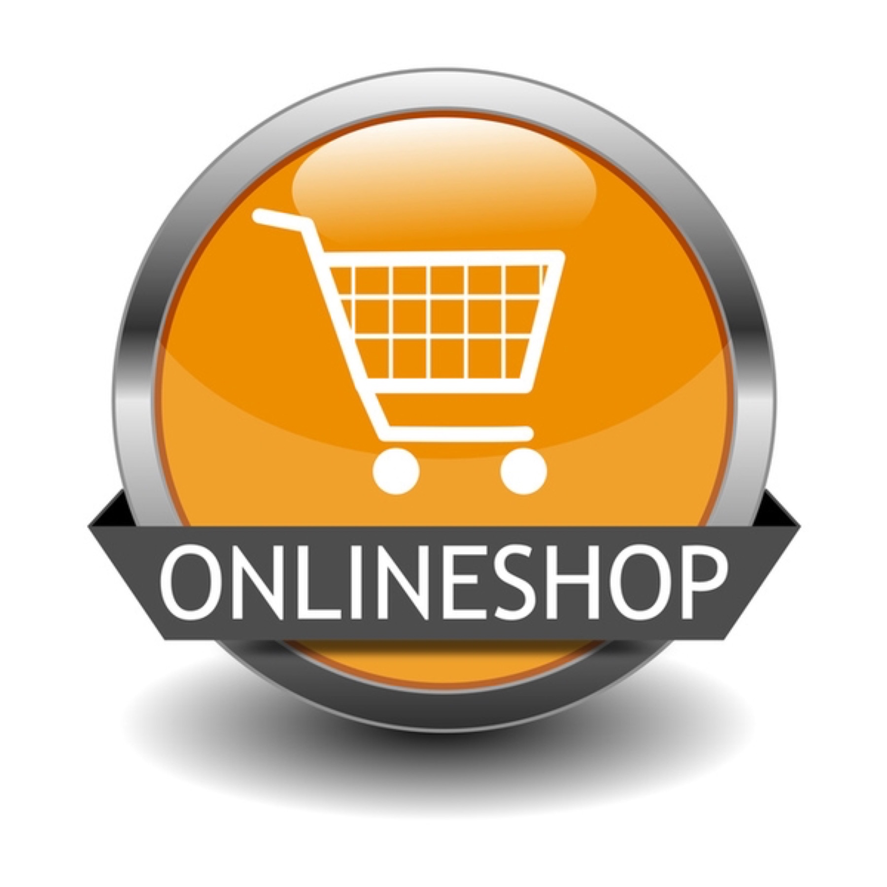 Illustration of an online shopping button, representing the decision between single-retailer sites and multi-seller marketplaces for parts purchases.