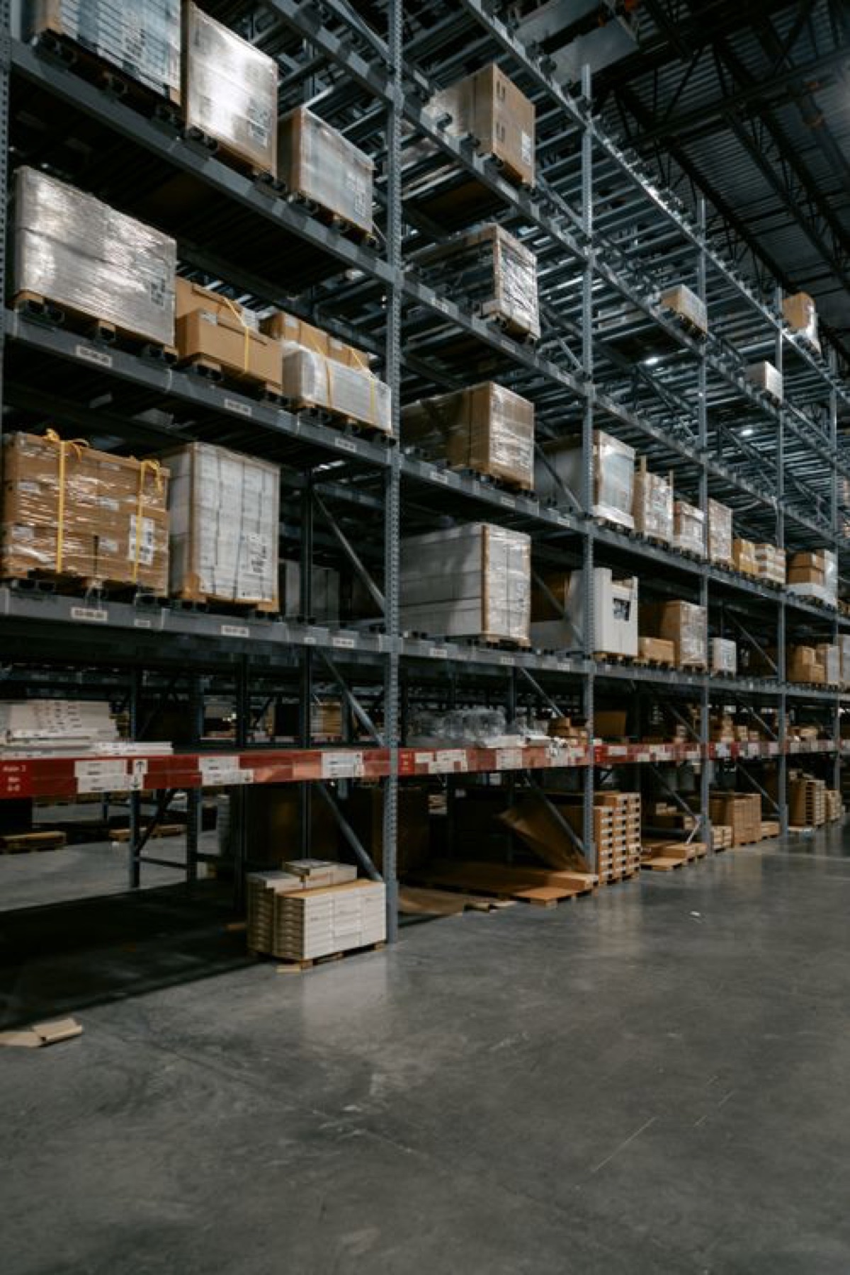 Warehouse inventory used to illustrate the breadth of wholesale sourcing categories.