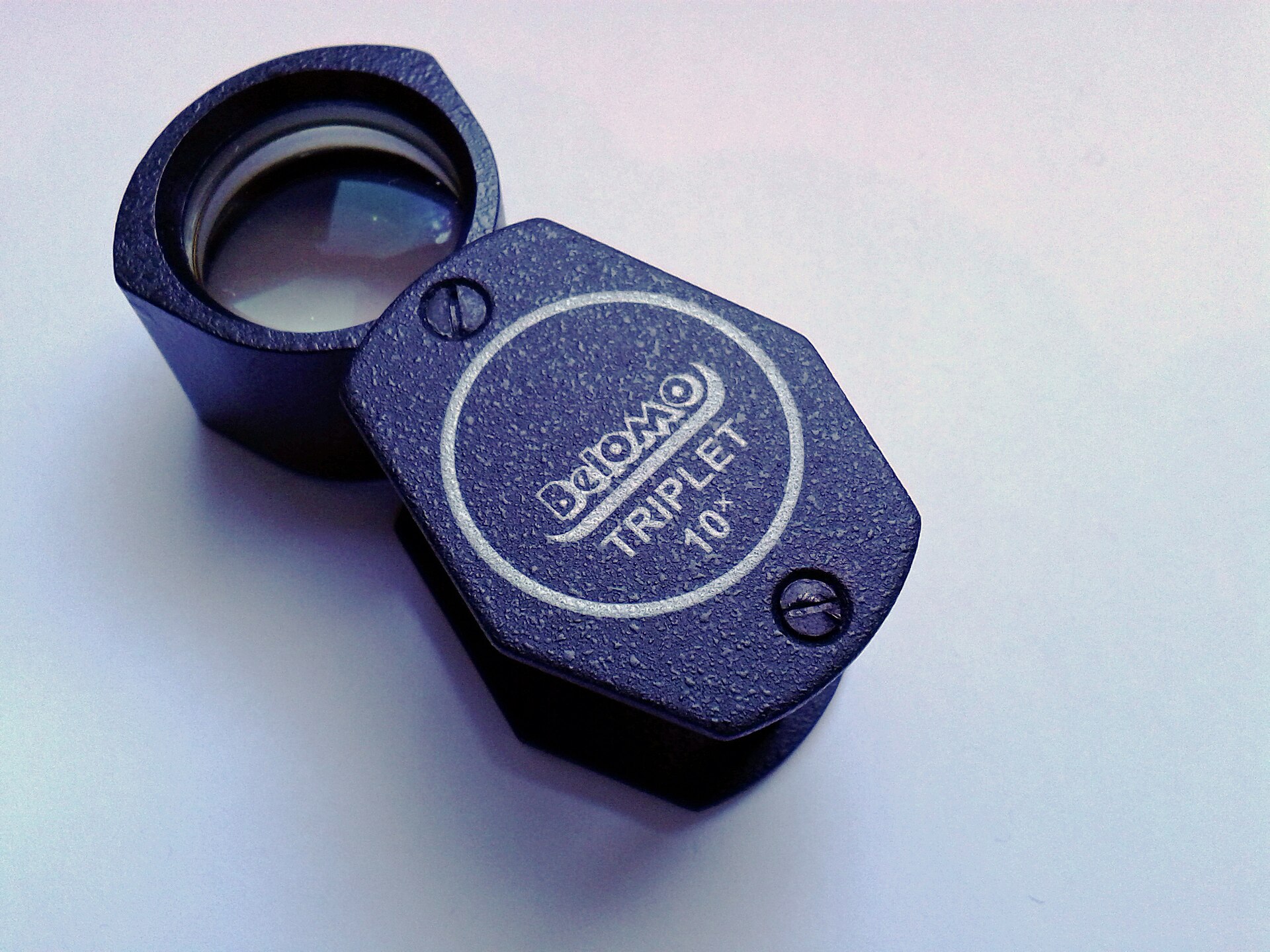 Jeweller's loupe used for close inspection of gemstones and jewellery details