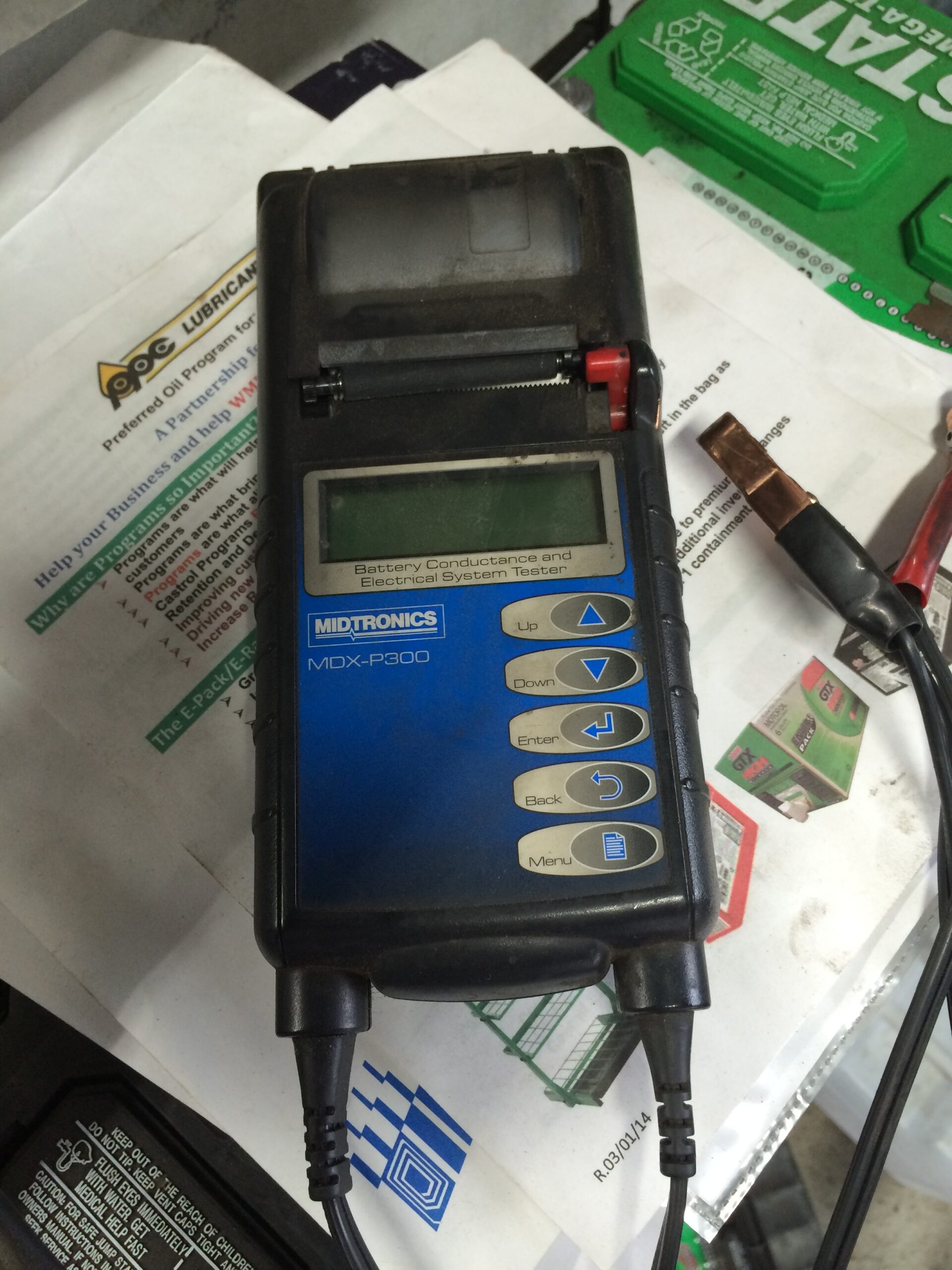Automotive battery conductance and electrical-system tester