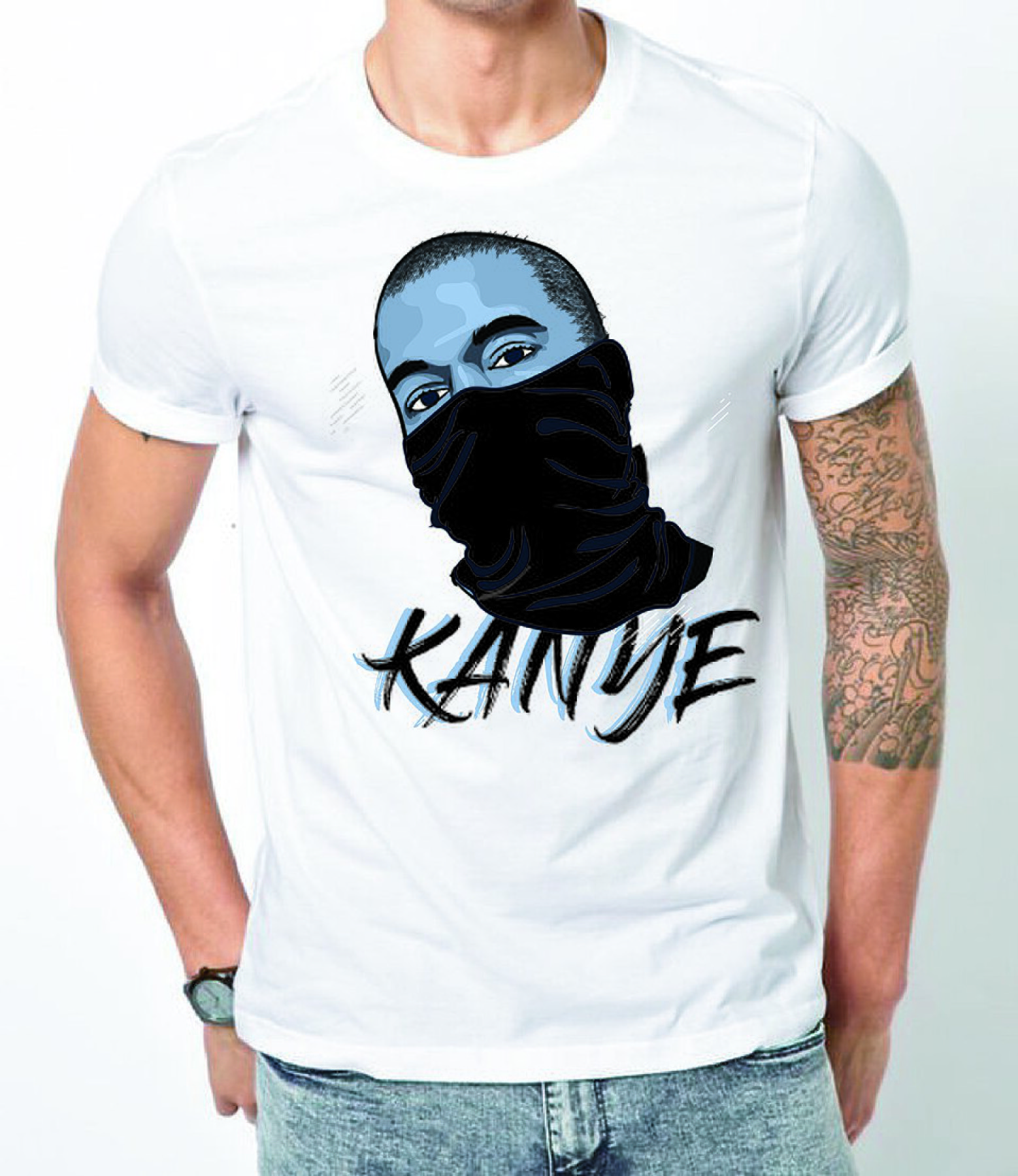 Kanye-style graphic T-shirt