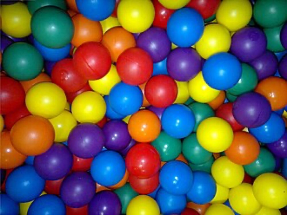 Colorful toy balls similar to ball pit balls