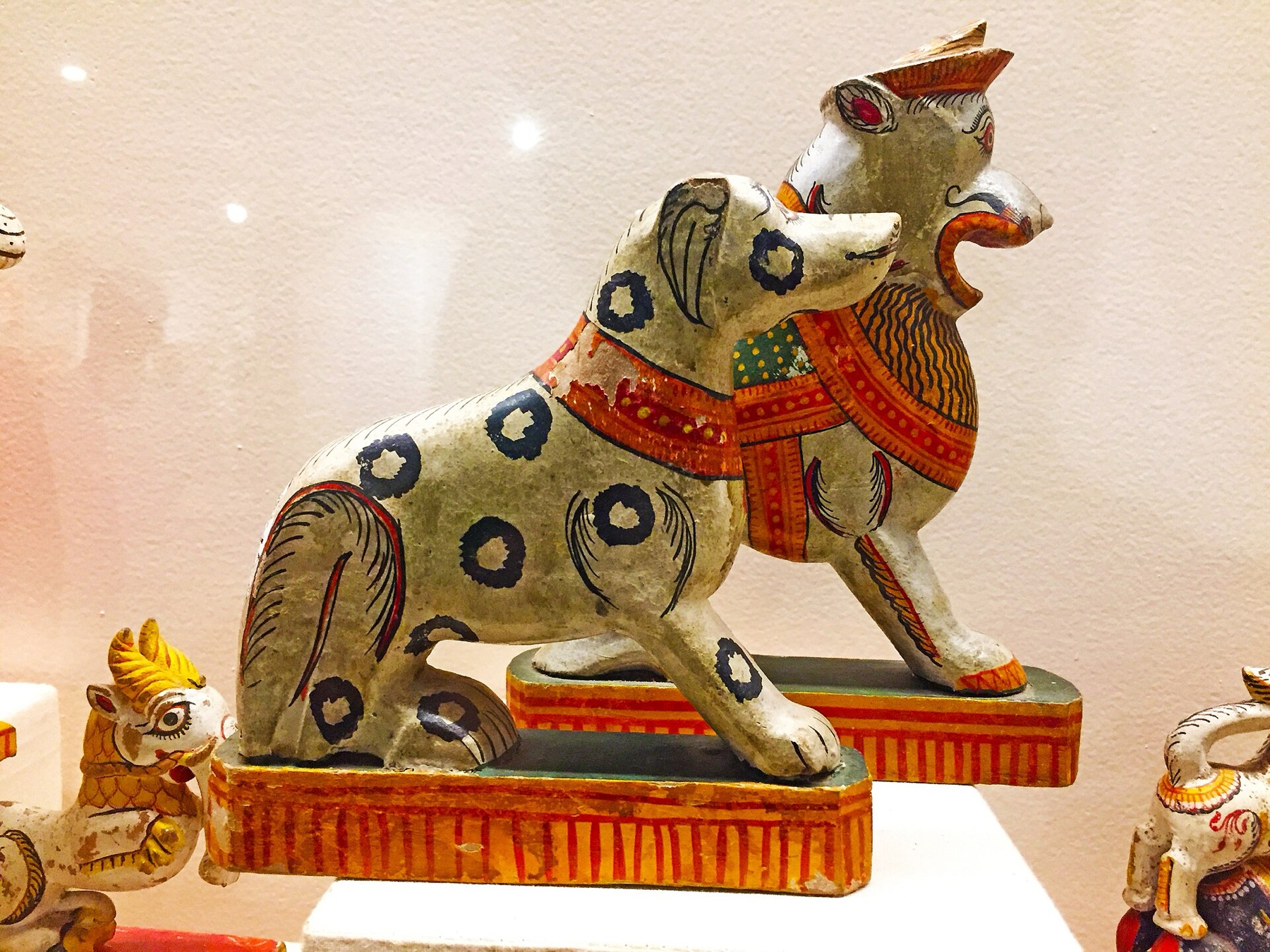 Handmade wooden animal toys that could use safety eyes