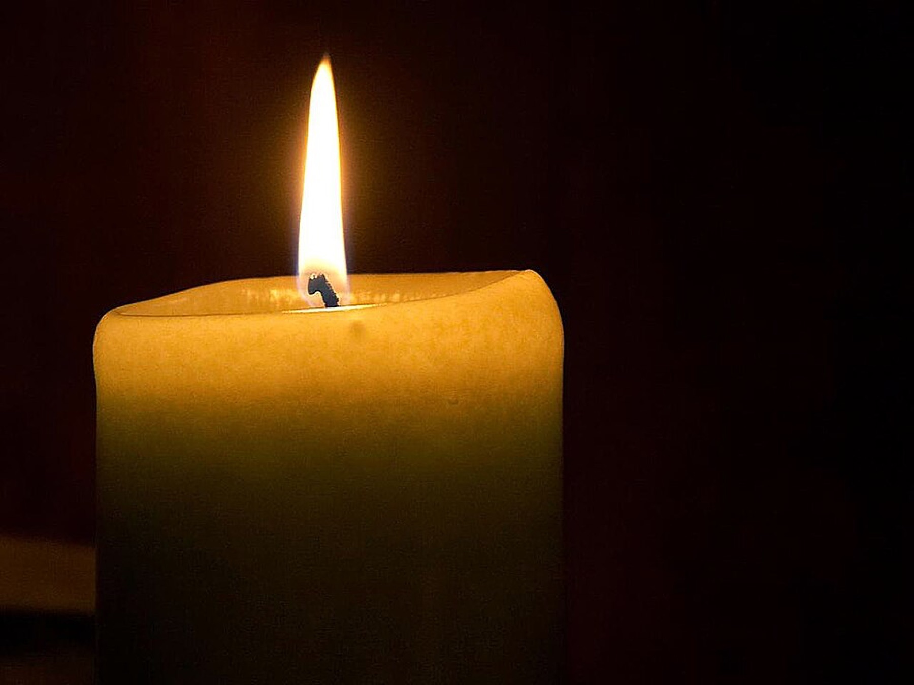 Close-up of a single candle flame, illustrating the core product cost in wedding candle favors