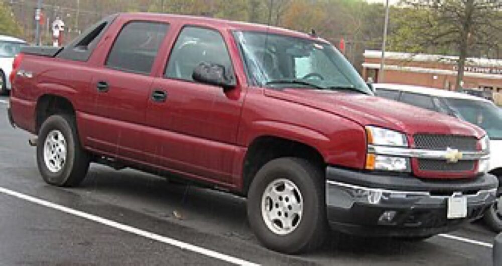 Chevrolet Avalanche front bumper and grille area