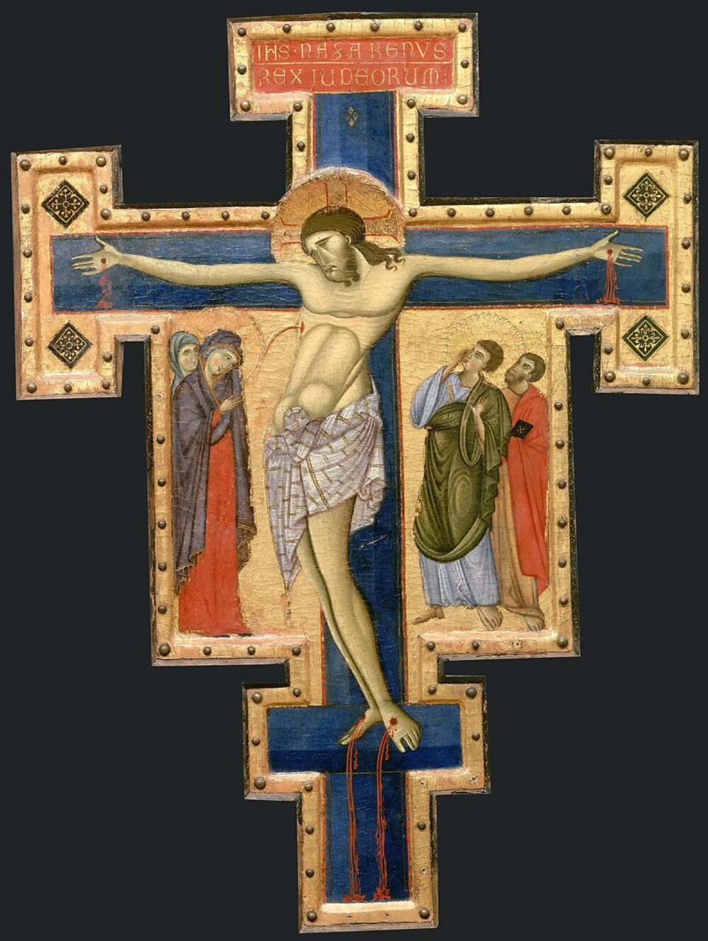 Traditional painted crucifix artwork