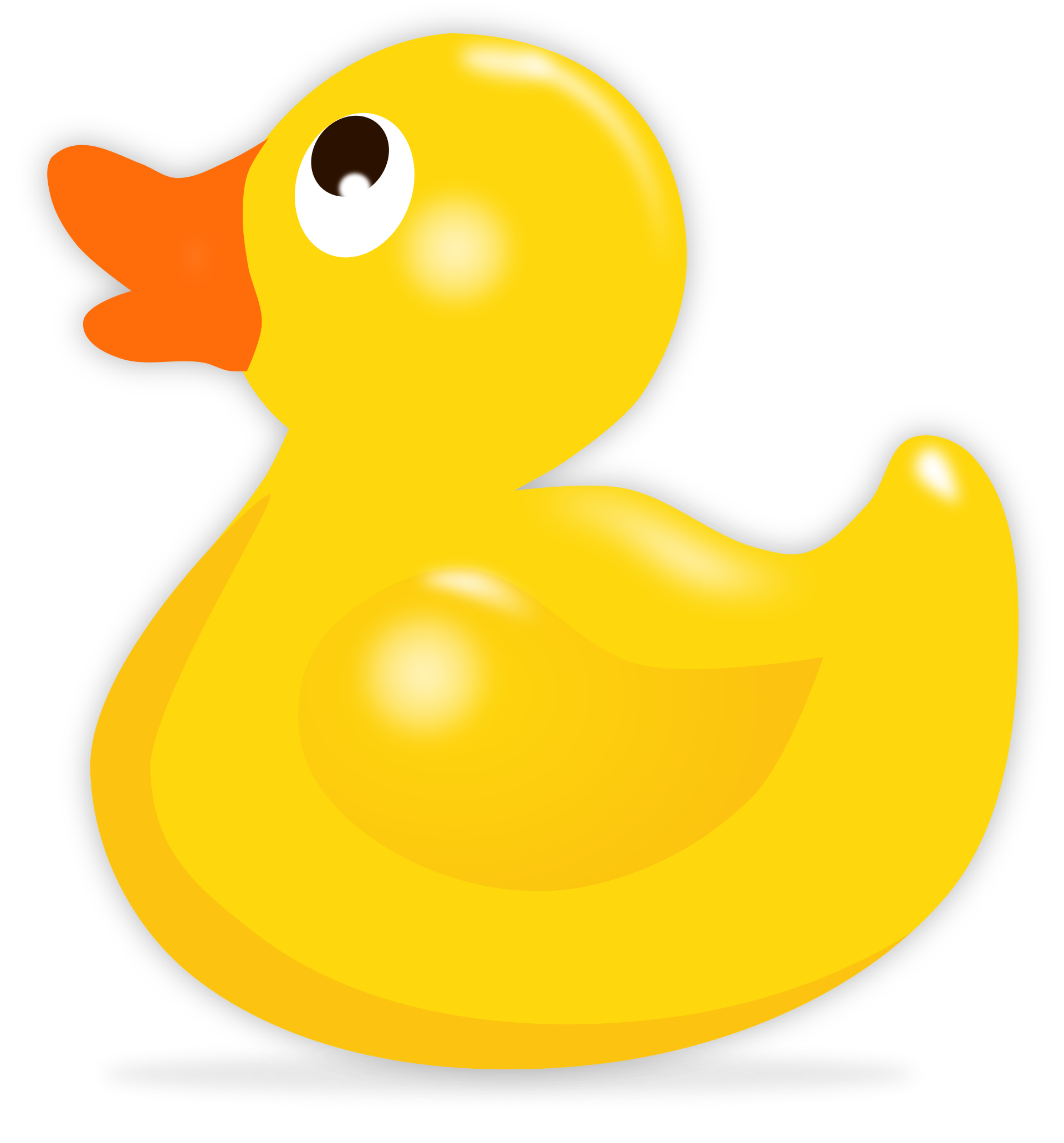 Simple duck illustration to represent duck-themed hoodies
