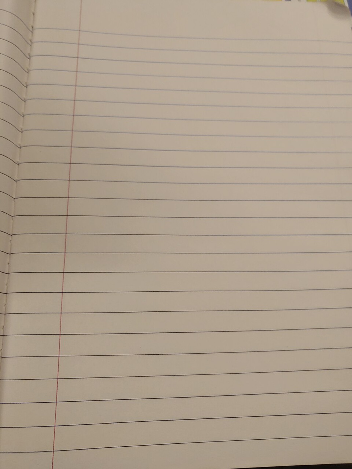 Blank notebook page illustrating journal blanks before customization