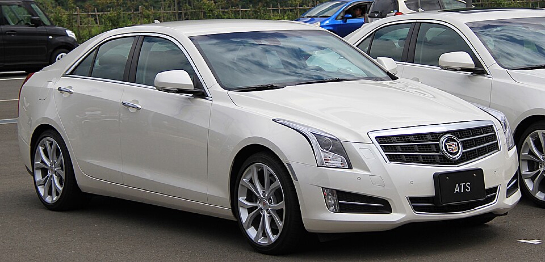 Cadillac ATS sedan parked in an urban setting