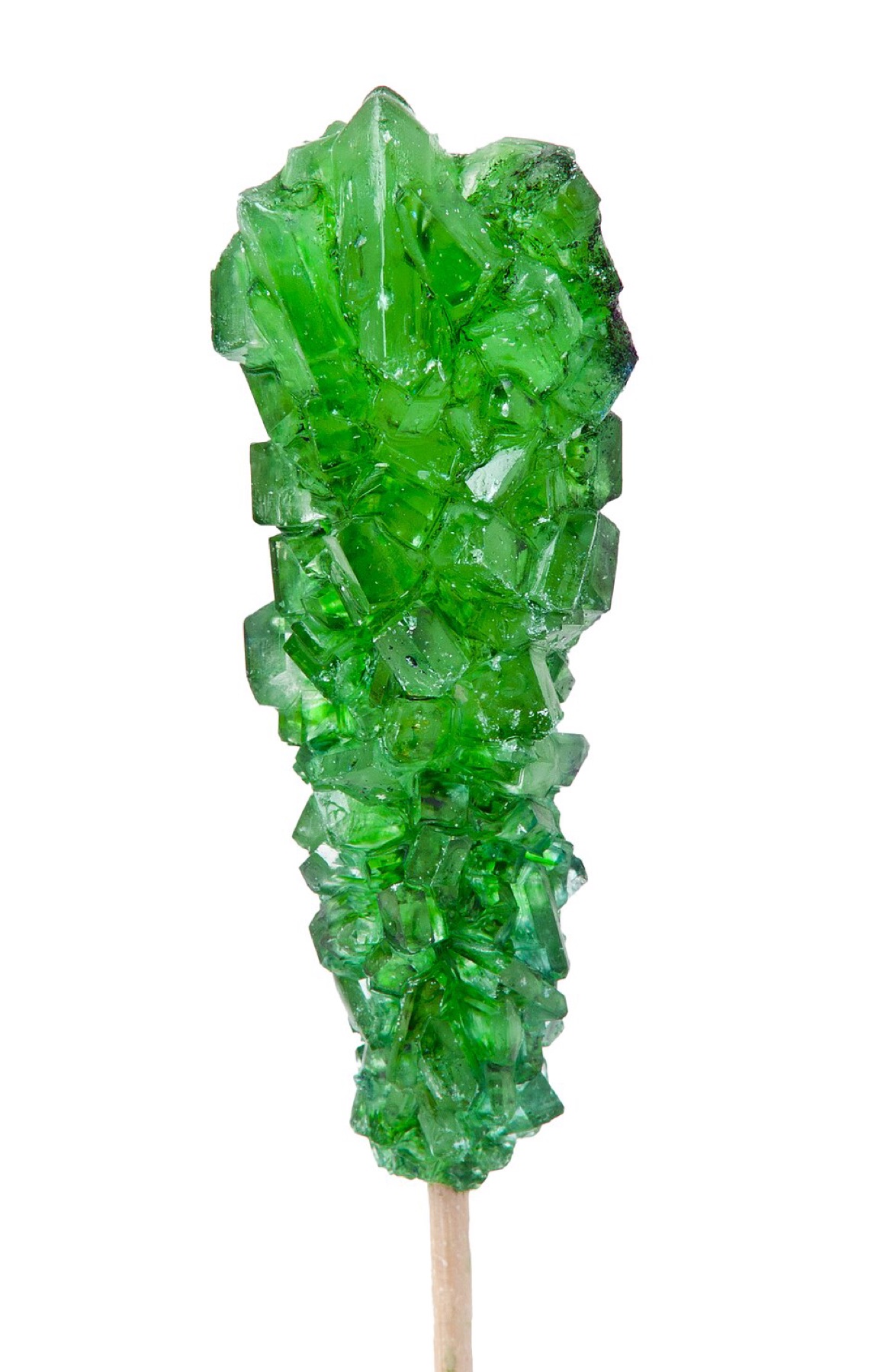 Assorted colorful rock candy crystals close up
