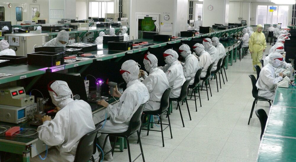 Electronics manufacturing in Shenzhen, China