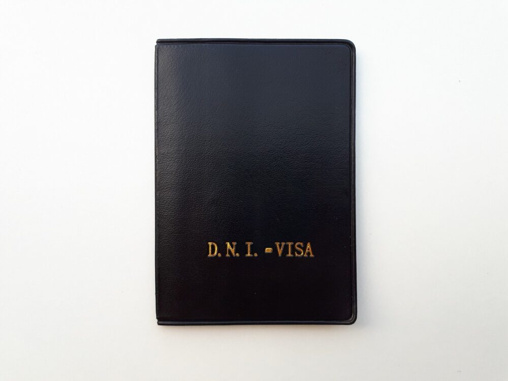 Black vertical multi-pocket card holder that visually illustrates a card display accessory