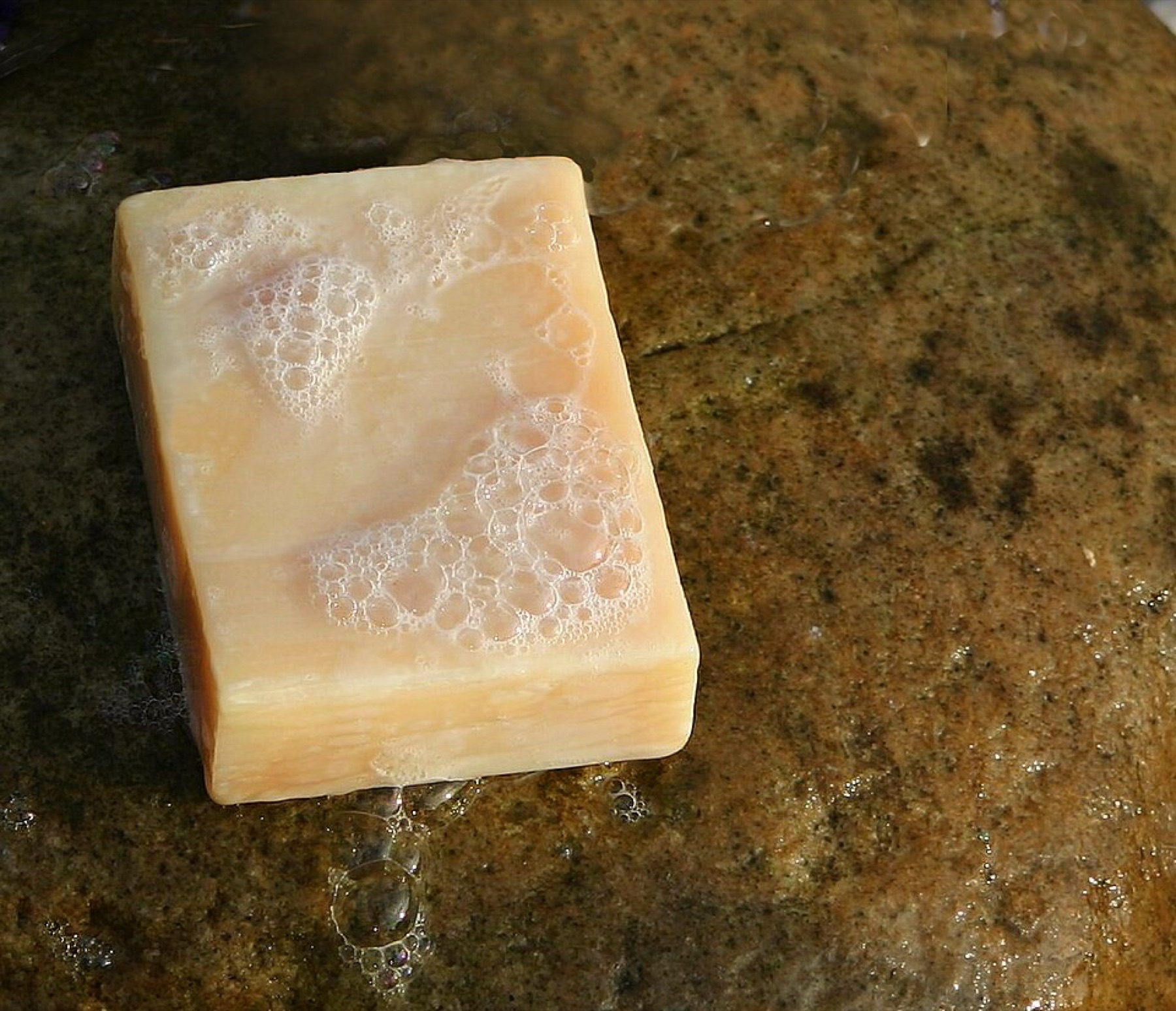 Handmade soap loaves and bars